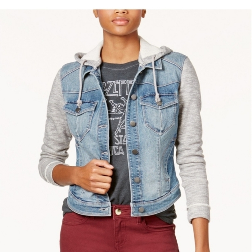 Tinseltown Hooded Denim Jacket